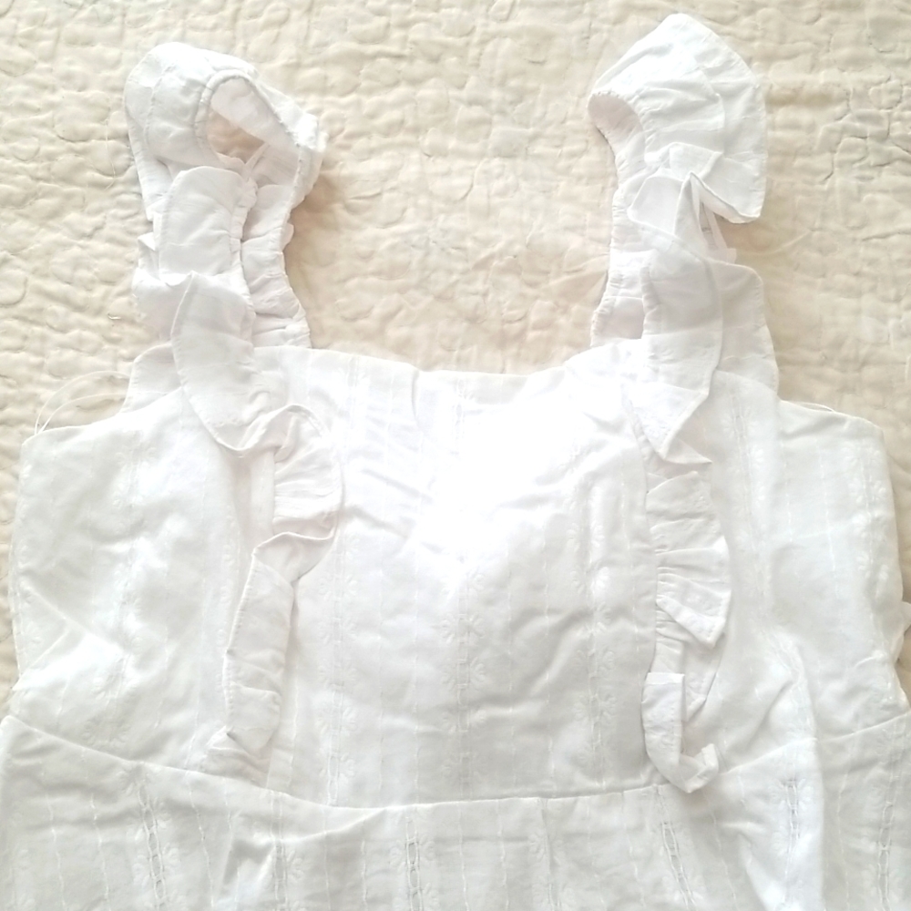 DONATED LC Lauren Conrad Ruffle Peplum Tank NWT DONATING 3/19 - Picture 4 of 6